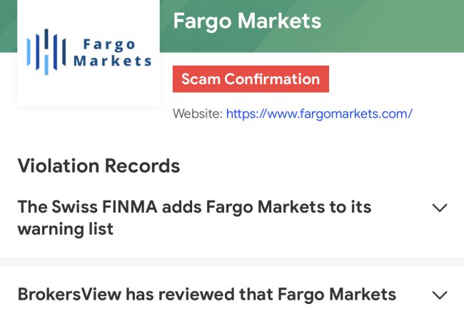 How can i recover my money from Fargo Markets