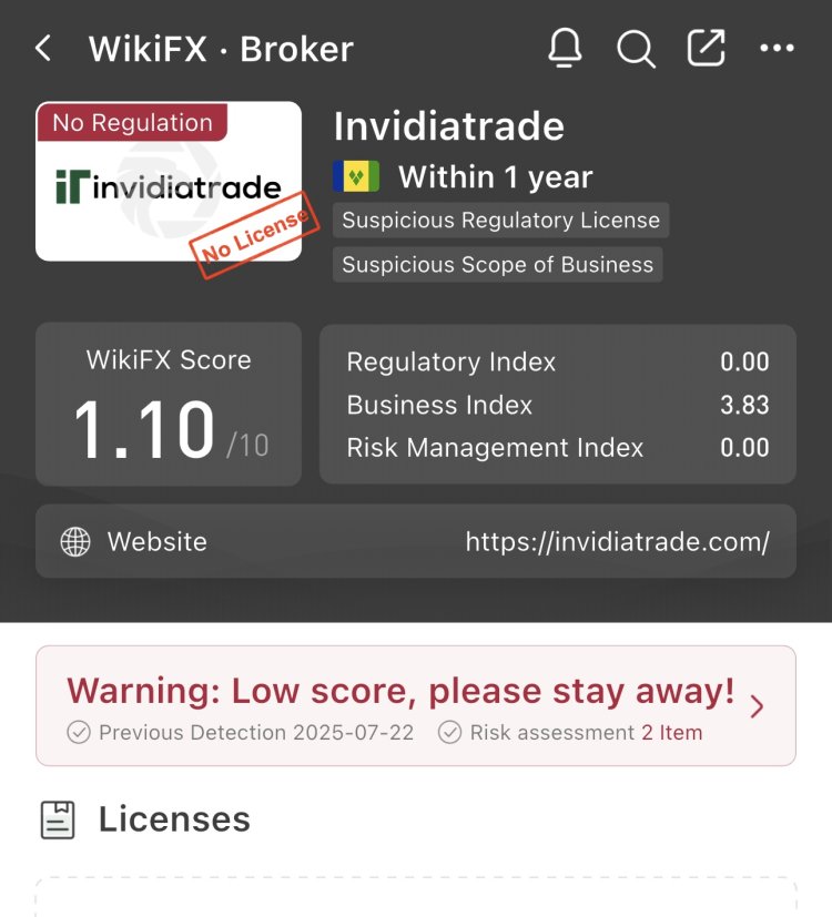 How Can I Recover My Money From Invidia Trade