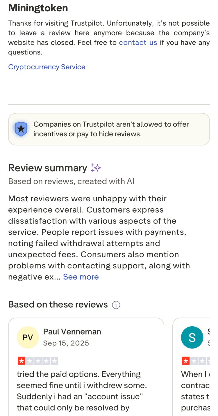 How Can I Recover My Money From MiningToken